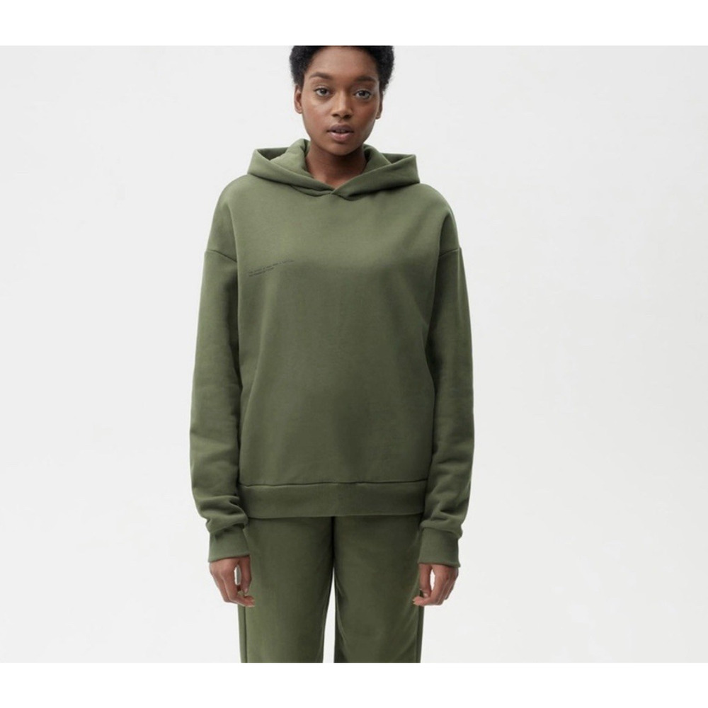 Pangaia 365 Hoodie XS Rosemary Green Orgnanic Heavyweight Faded Baggy Skater